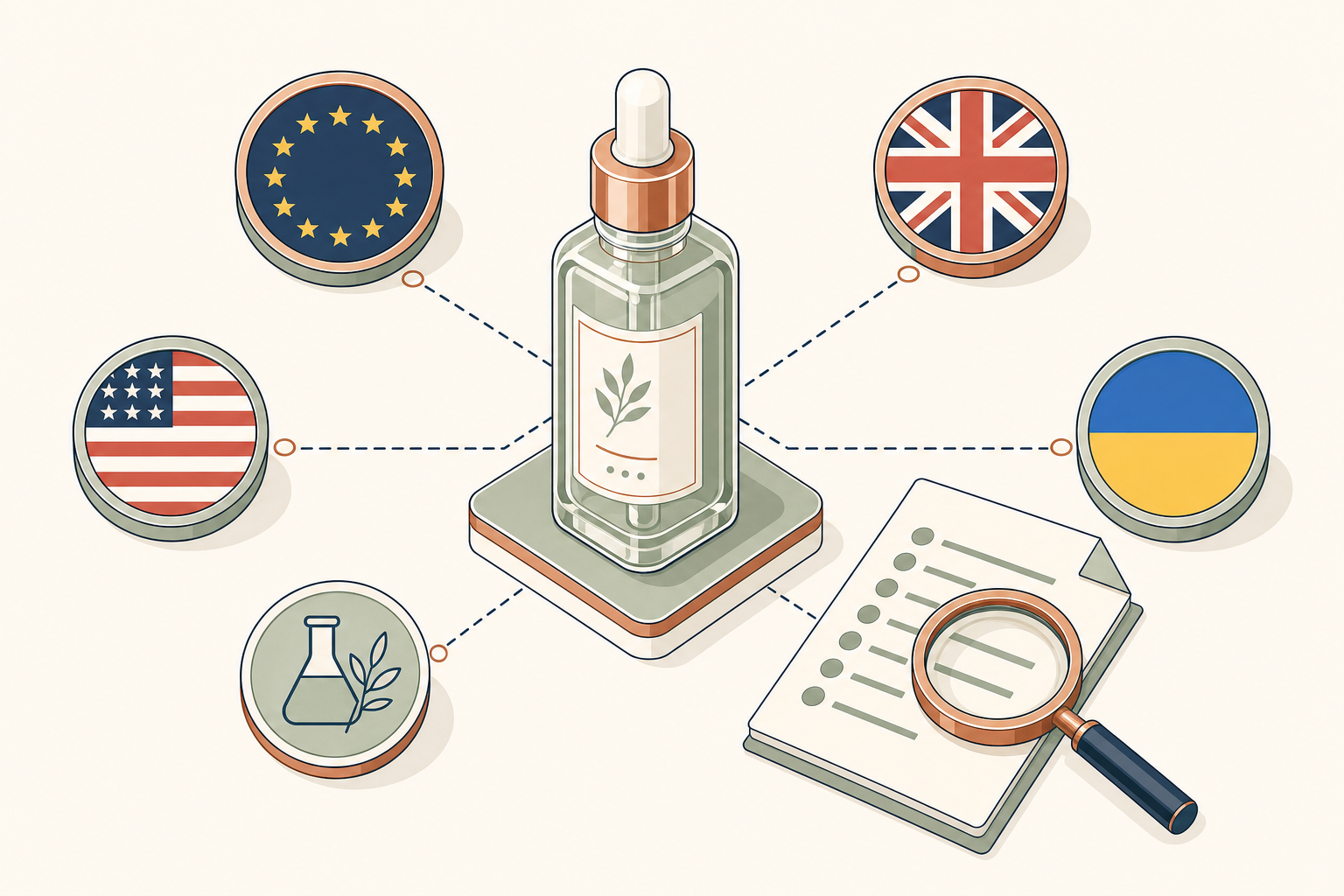 Cosmetics Labelling 2026: EU vs UK vs US vs Ukraine — the complete comparison table